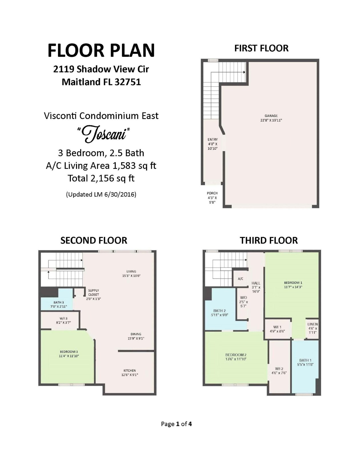Immaculate, Completely Updated 3/2.5 Three-story Condo in Beautiful Maitland Community of Visconti with amenities galore! property image